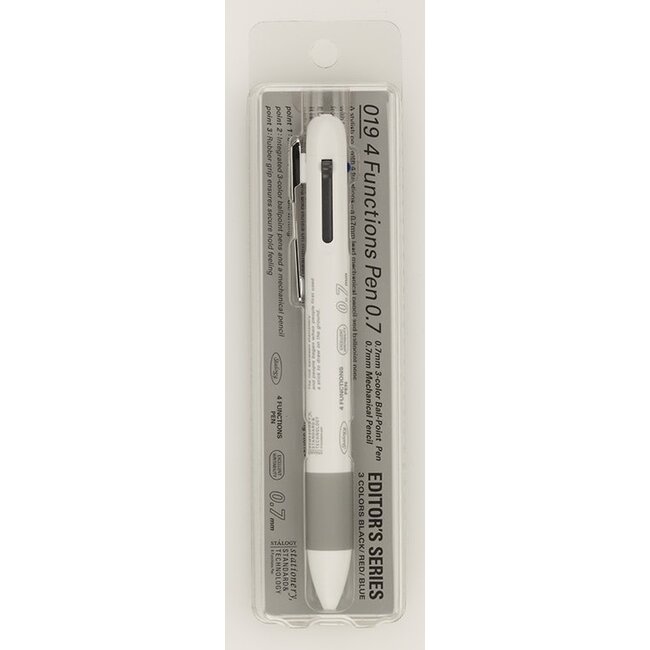 S5705 4 Functions Pen, 0.7mm, white