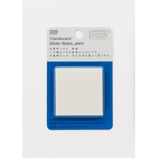 STALOGY S3032 Translucent Sticky Notes, plain, 50 mm wide