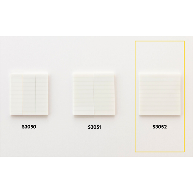 S3052 Translucent Sticky Notes, lined,50 mm wide