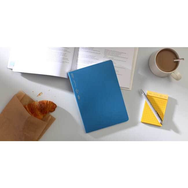 S4133 365Days Notebook, Grid, A5, Cobalt Blue