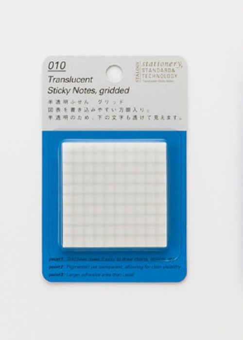 Translucent Rolled Note S3042 Translucent Sticky Notes, gridded,50 mm wide - JPT EUROPE LTD T/A ...