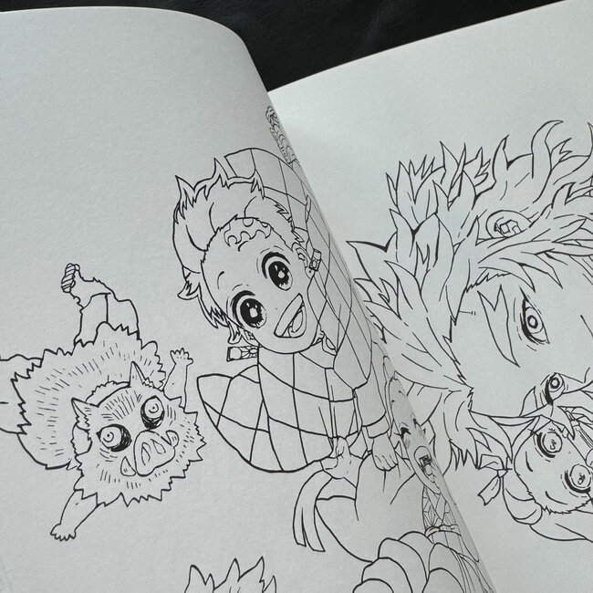[Artbook] Demon Slayer  Colouring Book - ORANGE -