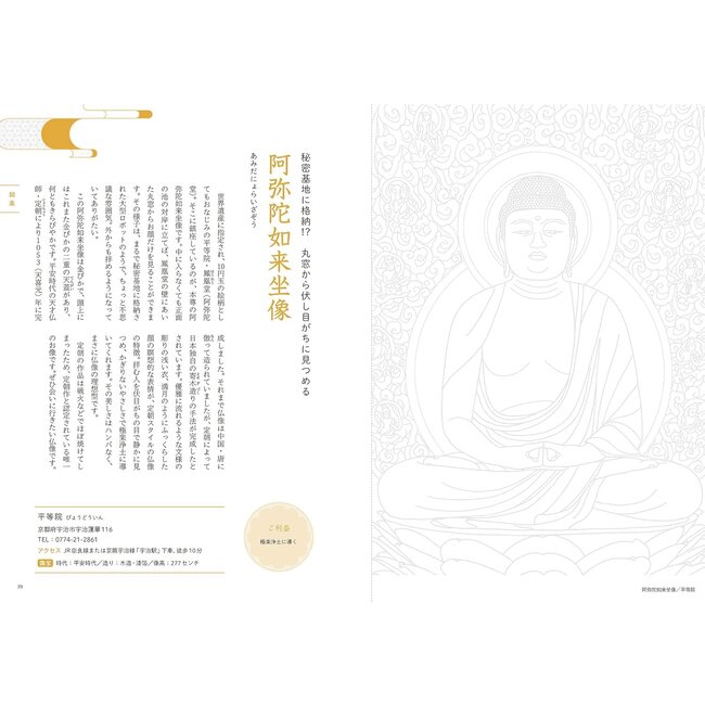 Trace, Color, and Relax: A Buddha Statue Coloring Book