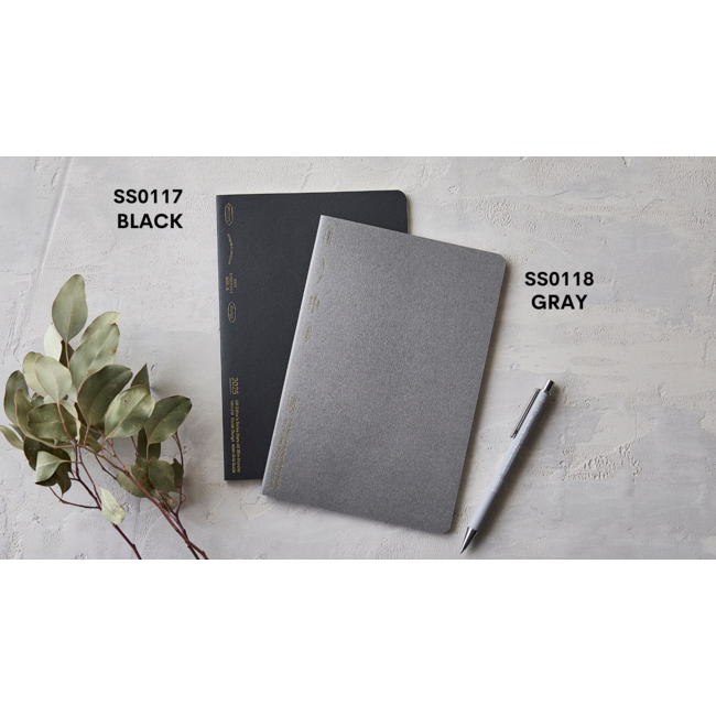 SS0117 Slim Diary A5 Monthly, Black
