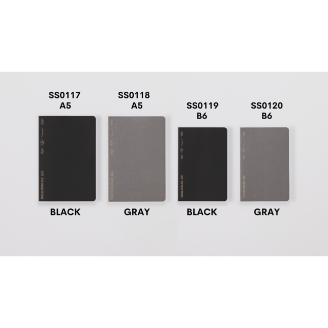 SS0118 Slim Diary A5 Monthly, Gray
