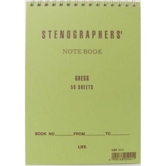 LIFE CO., LTD. Stenographers Notebook A5 Centerlined