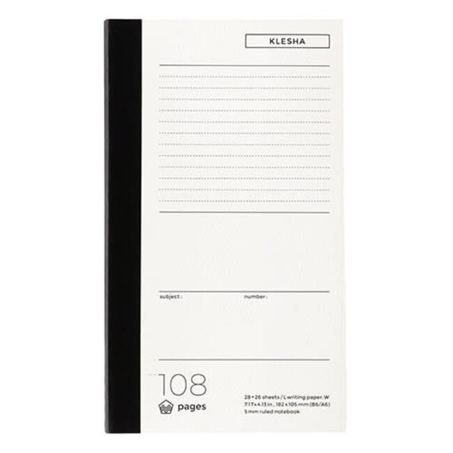 N812 Klesha B6 Lined 182 X 105mm