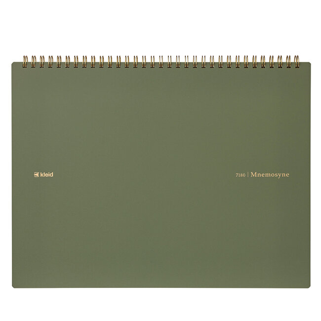 7180 Mnemosyne×kleid A4W notebook Olive Drab