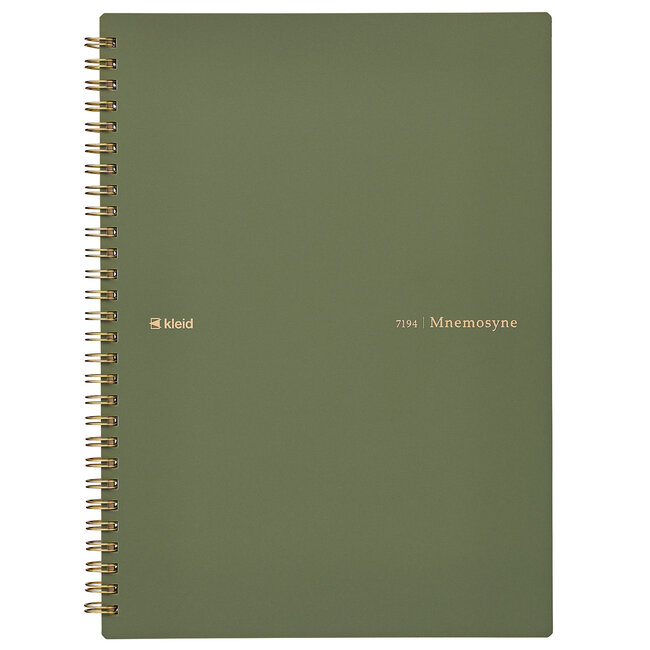 7194 B5 Mnemosyne x KLEID Notebook 2mm Grid Olive Drab
