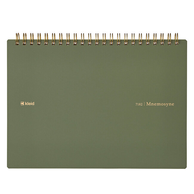 7182 Mnemosyne×kleid A5W notebook Olive Drab