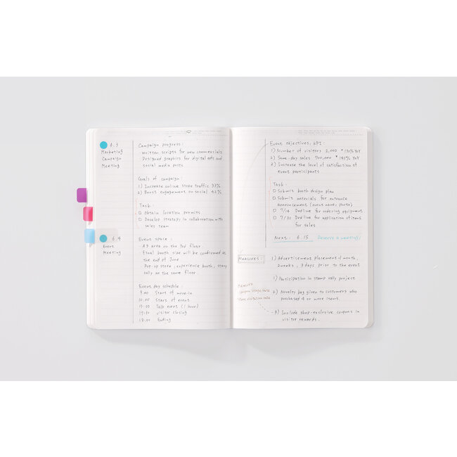 018-Lined 365 Days Notebook, A5, Black