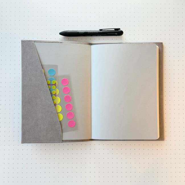 Notebook Cover Gray, 365 Days Notebook Plain Set