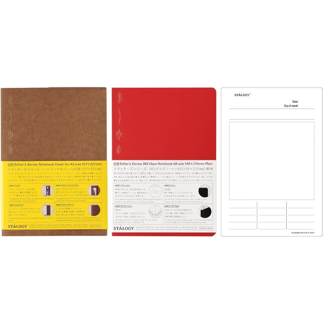 Notebook Cover Camel, 365 Days Notebook Plain Set