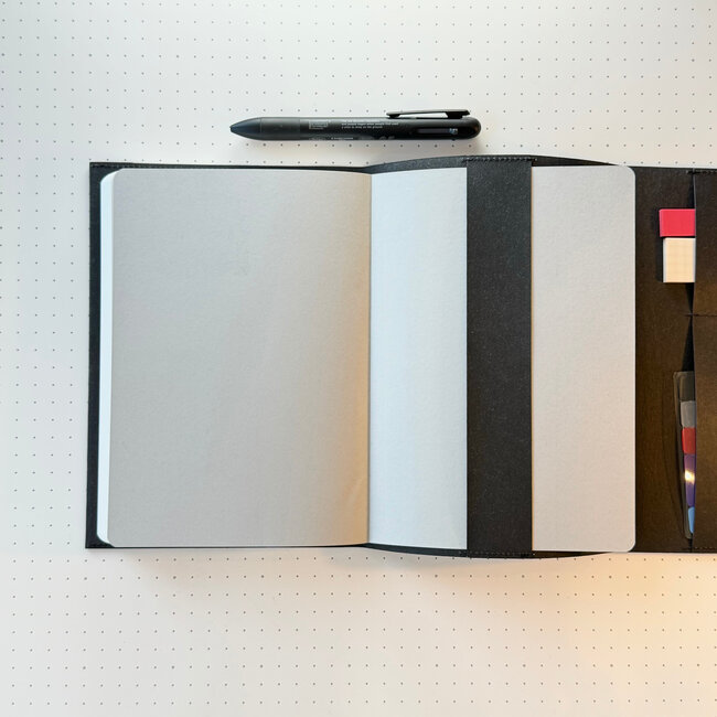 Notebook Cover Black, 365 Days Notebook Plain Set