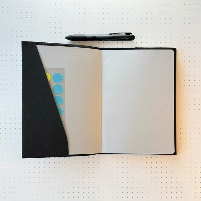 Notebook Cover Black, 365 Days Notebook Plain Set