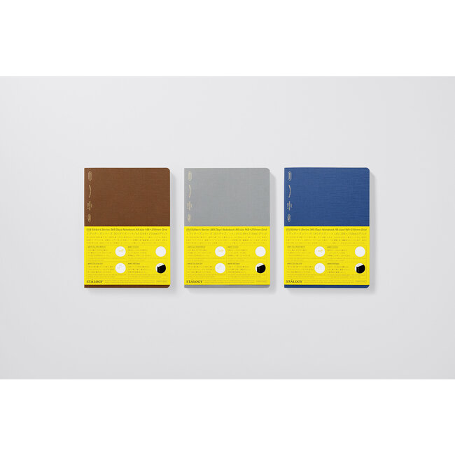 365 Days Notebook Grid A5 Cloud Gray