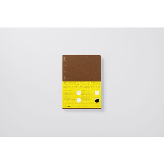 365 Days Notebook Grid A5 Cacao Brown