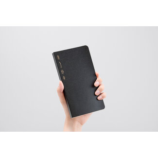 STALOGY 365Days Notebook, gridded, B6 slim, black