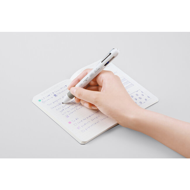 1/2 Year Notebook, gridded, A6 slim, black