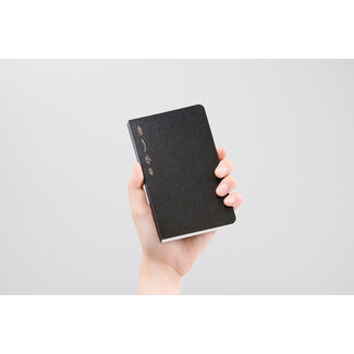 STALOGY 365Days Notebook, gridded, A6 slim, black