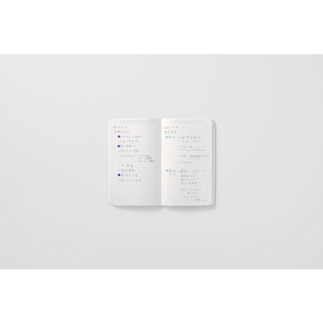 365Days Notebook, gridded, A6 slim, black