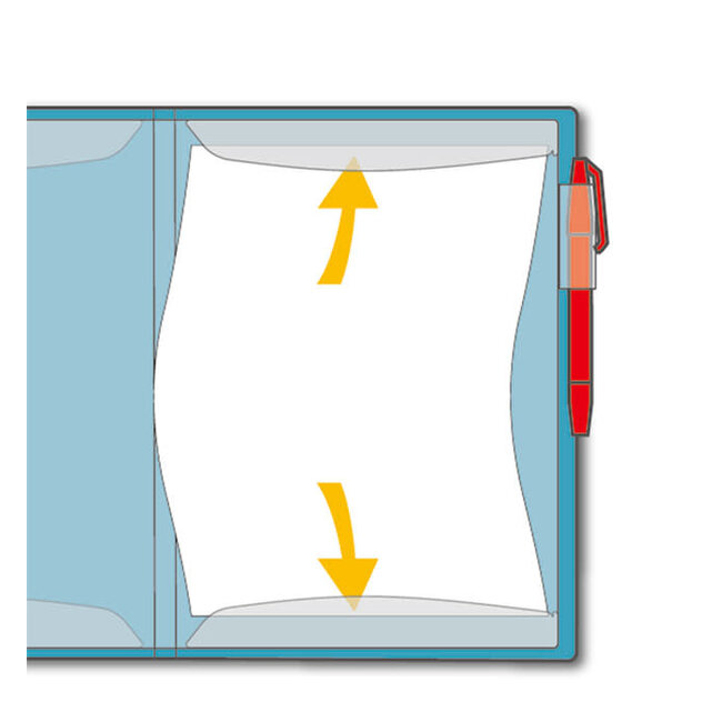 Write while filed! Kakiko 40 Pockets Blue