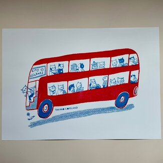 TAKAKO COPELAND A3 Riso Print / Cityslickats/ Takako Copeland