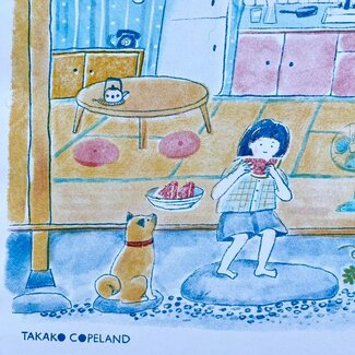 TAKAKO COPELAND A3 Riso Print/ Watermelon/ Takako Copeland