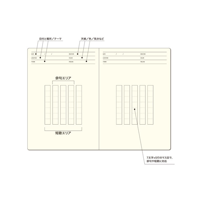 Laconic B6 Style Notebook Haiku