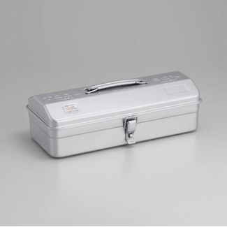TOYO STEEL Camber-Top Toolbox Y-350 Silver