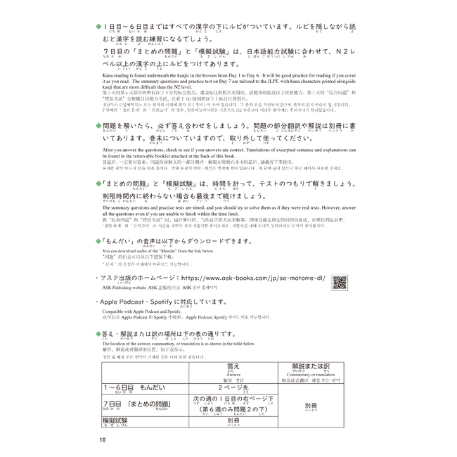 Nihongo Somatome N3 Dokkai [Revised Edition][Audio Download]