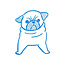 CLS33-009 KORI JIRUSHI (Pug)