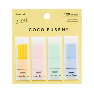 KANMI DO COCO FUSEN STICKY NOTES PATTERN YELLOW M