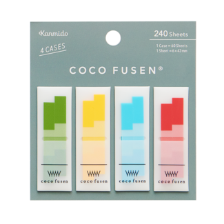 KANMI DO COCO FUSEN STICKY NOTES BOOKMARK MOSS GREEN S