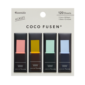 KANMI DO COCO FUSEN STICKY NOTES COLOR RED M (BLACK CASE)