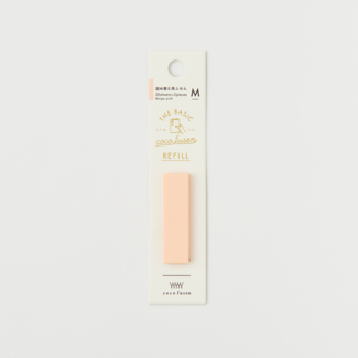 KANMI DO COCO FUSEN BASIC REFILL STICKY NOTES BEIGE PINK M