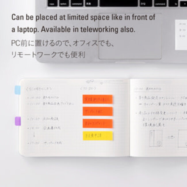 [Stalogy] 365 Days Notebook Grid B6 [Landscape] Salvia Red