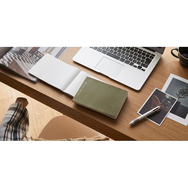 [Stalogy] 365 Days Notebook Grid B6 [Landscape] Forest Green