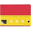 [Stalogy] 1/2 Year Notebook Grid, B6 [Landscape] Salvia Red