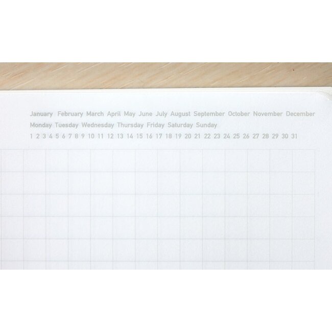 [Stalogy] 1/2 Year Notebook Grid, A6 Black