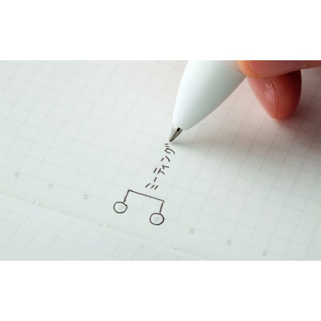 [Stalogy] 365 Days Notebook Grid, B6 [Vertical] Black