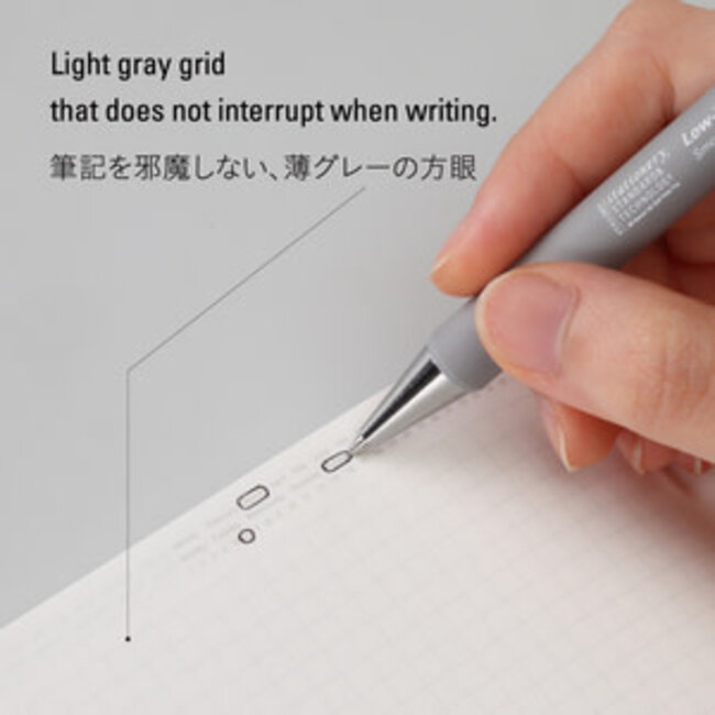 [Stalogy] 1/2 Year Notebook Grid, B6 [Landscape] Fog Gray