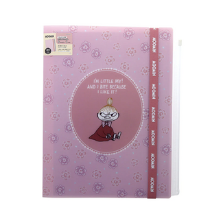 SUNSTAR S2174324 MOOMIN Clear File with Elastic Band 5-Pocket + Front Pocket MU25SU Little My