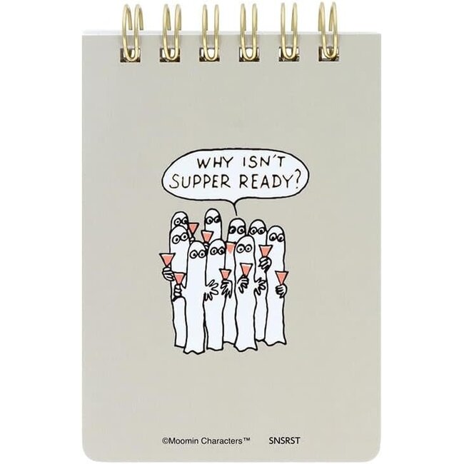 S2848414 MOOMIN Twin-Ring Memo A7 MU25 Hattifatteners Scene