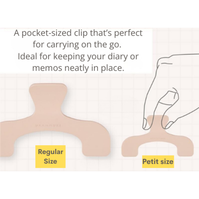 S3625052 UKANMURI Clip Petit Peach Beige