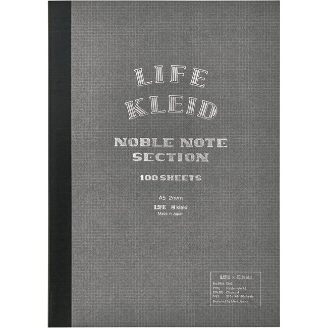8966 Life X Kleid Noble Note A5 Charcoal