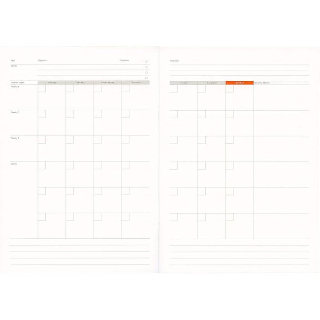 FUNCTION NOTEBOOK A5-01 MONTHLY