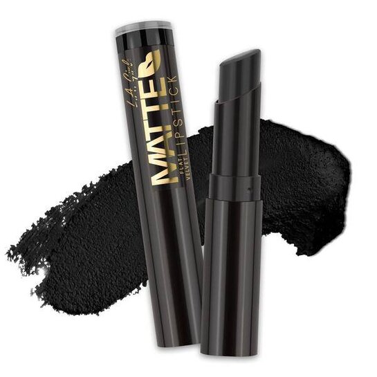 LA Girl Matte Flat Velvet Lipstick Raven