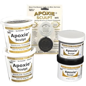 Apoxie sculpt component A + B - color stone white