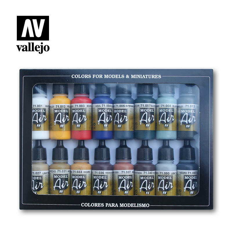 Acrylic colors set for Airbrush Vallejo Model Air Set 71191